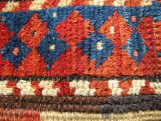 SHIRVAN RUG. GRAET COLORS 96/125CM GRAET CONDITION  .ANTIQE NEVER REPAIRD SHIP FREE .                   