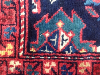 Armenian rug.circa1900 bountiful colors..mint condition soft will.950$ ship free                        