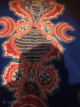 Antique Rashat  embroidery  mint condition  size 67/370 cm great colors                    