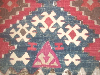 TURISH KILIM FRAGMENT LATE  18 OR BEGINNING OF 19 CH 245=95 CM  SUPER COLORS                 