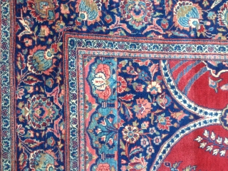 Antique kashan.graet colors rare in mint condition140/200cm ship free.for moor photos .ask                     