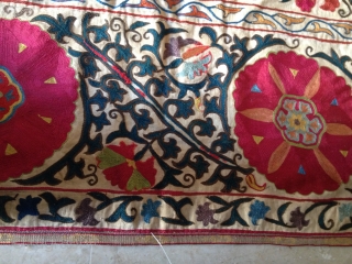 BOHARA SOZANE LATE 19 BIG SIZE 190/280 CM MINT CONDITION.A SPECTACULAR COLOR COMBINATION ,FINE EMBROIDERY                  
