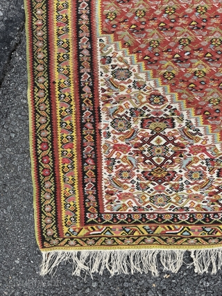 Dated and Senneh, Kurdish kilim from Northwestern Persia.
Minor repairs.                        