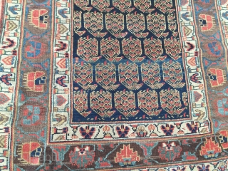 3-7x11-6 Kurdish runner wool on wool very good condition 
Lots of aubergine color, circa second half of 1800
               