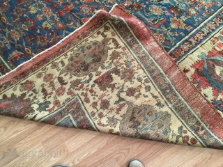 10-8x12-8 Bakhshayesh/ SultanAbad very good condition gorgeous border very good dining room rug.                    