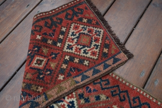 Kyrgyz or Uzbek Central Asian Band circa 1900s. Size 234x034 wool on wool.                    