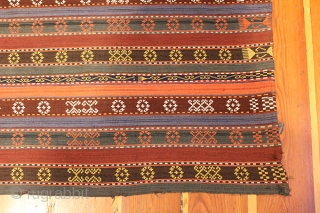 Afgan kilim . 6'2x5'4 feet . 120 years old . Pure wool .                    