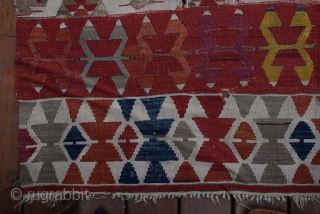 Anatolian Kilim Beginning  19. century.Size 3.50x1.80 cm                         