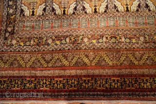 Sivas, Armenian Carpet, circa 150 years. Wool on cotton.Size 380x290 cm.                      
