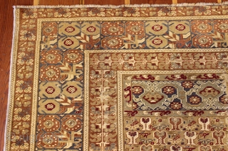 bandirma carpet size 1.93x1.33 cm wool on cotton early 1900s                       