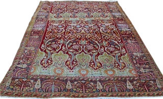 Bürüngüz antique carpet. Over 100 years old. Wool on cotton. Very unique design.250x185 cm                   