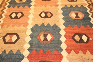 Tajik Kilim. Pure wool. 90 years old.340x160 cm                         