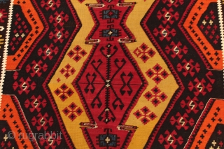 Fine Antique Anatolian Kilim. Malatya Seccade 
Size 163x095 cm .Wool on wool . Age ; Ca,1910                 