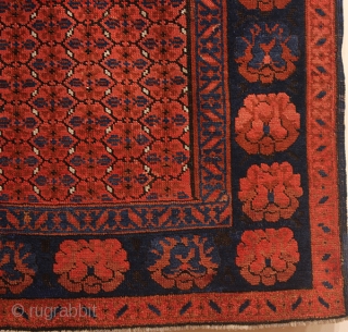 Antique Caucasian Carpet . Wool on wool . 177x110 CM. 1890S years old.                    