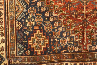 Antique Qashqai Persian Carpet
Age , about 100 years old
SIZE:
• 8.4x5.6 ft (255 x 170 cm)

STYLE:
• Hand Knotted , Qashqai Carpet
•Design: Antique Persian Traditional


MATERIAL:
•%100 Wool

•Clean and Ready to Use

PAYMENT OPTIONS
•Paypal accepted.
100% Money Back  ...