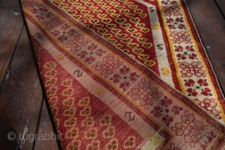 Circa 1900 years Mucur Carpet. Size 148x088 cm                         