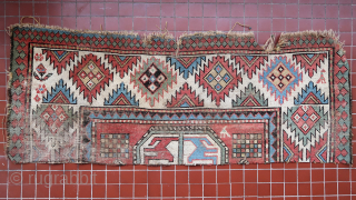 Rare, old and beautiful Karabagh rug fragment ( Approx. 130 cm. x 50 cm.)
Pictures speak louder than words...
Shipping worldwide at cost, don't hesitate to ask at ygissinger@yahoo.fr please.     