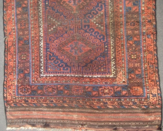 Persian Baluch rug (113X153cm with kilims skirts).

                          