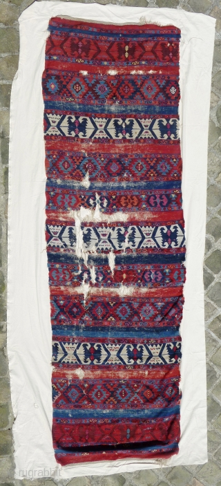 East anatolian kurdish kilim band (340X109cm/11ft.2inX3ft.7in)                           