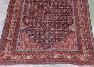 Antique, fine and colorful Farahan Kelleh carpet (368 cm. x 194 cm.) This is a beautiful piece, with an unusual main border. Overall good condition for its age, excepted 2 old repairs  ...