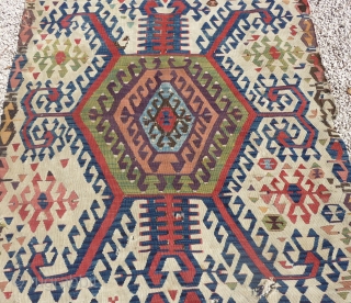 Central anatolian kilim fragment (270cmX120cm).                            