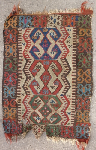 East anatolian Malatya kilim (115cm X 84cm).                          