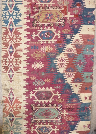 South east anatolian kilim band (340cm X 80cm ).                        