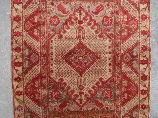 Old and decorative Kula rug with pastel tonalities (190 cm. x 130 cm.) Rare pale colors. Alongside a large Ushak rug or simply in any modern or classic interior as a soft  ...