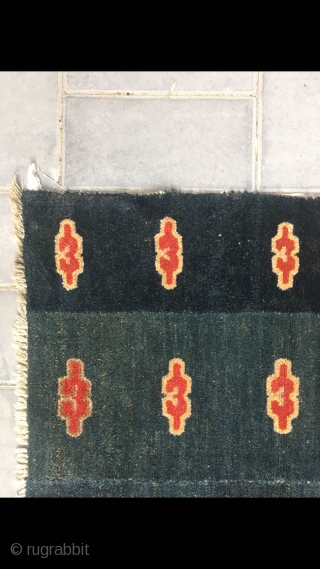 Tibetan rug, green background with lucky cloud veins. More than 120 years old. Good condition. Size 75*75cm(29*29”)

This is contemporary / fake. Please post only antique pieces. Thanks!      