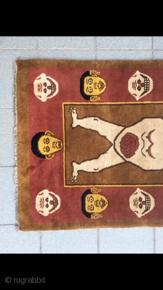 Tibetan rug, A very rare one, about 50 years old. Good condition. Size 166*96cm(65*37”）


This is contemporary / fake. Please post only antique pieces. Thanks!         