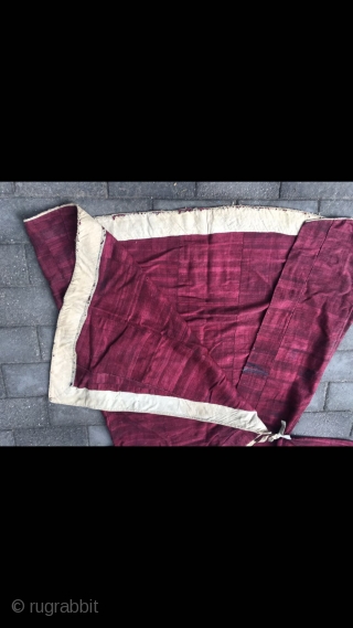 Tibetan lama robe, Natural plant dyeing, hand spinning wool cloth, good age.                     
