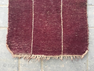 Tibetan saddle rug, nice red color, very tightly row knitting, good age and condition,size 77*53cm                  