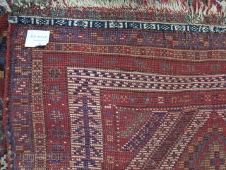 Beautiful Antique Qhashqhai Gabbeh Wool and Wool Age:about 130 years Natural Color 210 x 180 Good Condition Price Ask about this .           