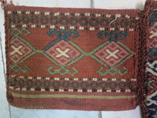 Shahsavan Ghashogh dan (Spoon bag) technique ladi wool on wool age: about 90 years natural color size:35 x 87 price:POR             