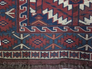 Turkmen Asmaligh Wool on Wool Age about 120 years Size 70 x 122 SOLD                   