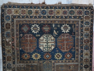 Shirvan Rug with great design Age about 100 years size.185x141 SOLD                      