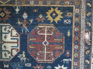 Shirvan Rug with great design Age about 100 years size.185x141 SOLD                      