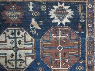 Shirvan Rug with great design Age about 100 years size.185x141 SOLD                      