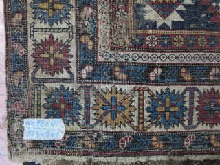 Shirvan Rug with great design Age about 100 years size.185x141 SOLD                      