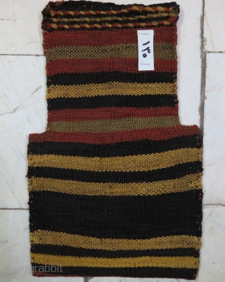 Khalaj Salt bag Kilim wool on wool age:about 100 years natural color size:36 x 23 price:POR                 