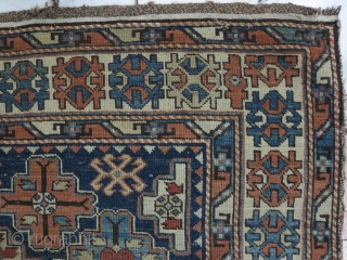 Shirvan Rug very old size: 145 x 141 price :POR SOLD                      