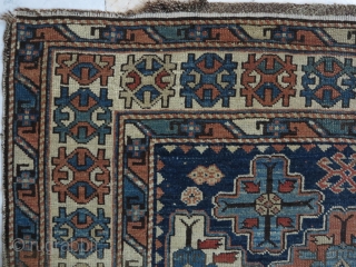 Shirvan Rug very old size: 145 x 141 price :POR SOLD                      