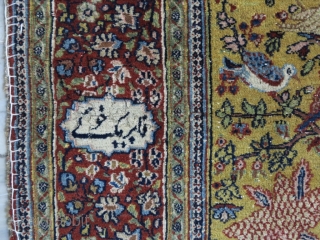 A Beautiful Dorokhsh rug size:197 x 130 price:POR SOLD                        