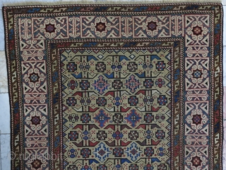 A very old Shirvan rug size:142 x 105 it was repaired price:POR SOLD                    