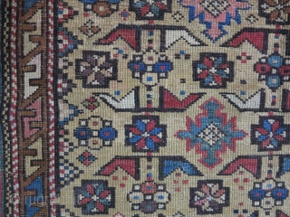 A very old Shirvan rug size:142 x 105 it was repaired price:POR SOLD                    