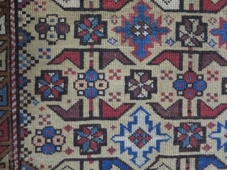 A very old Shirvan rug size:142 x 105 it was repaired price:POR SOLD                    