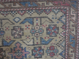 A very old Shirvan rug size:142 x 105 it was repaired price:POR SOLD                    