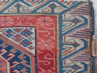 A very old Zeykhoor rug wool on wool size:146 x 94 price:POR                     