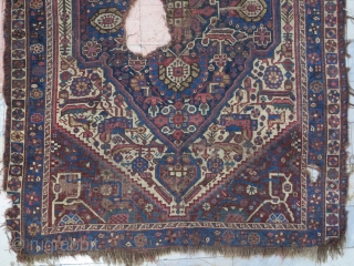 A very old fragment Khamseh wool on wool size: 215 x 165 price:SOLD                    