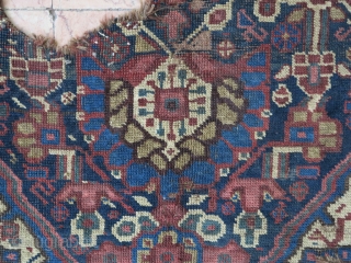 A very old fragment Khamseh wool on wool size: 215 x 165 price:SOLD                    